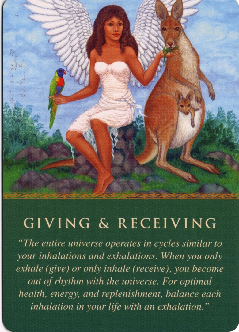 Giving & Receiving - an Oracle card by Doreen Virtue